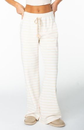 Roxy Fringing Reefs Stripe Pants in Parchment at Nordstrom, Size X-Small