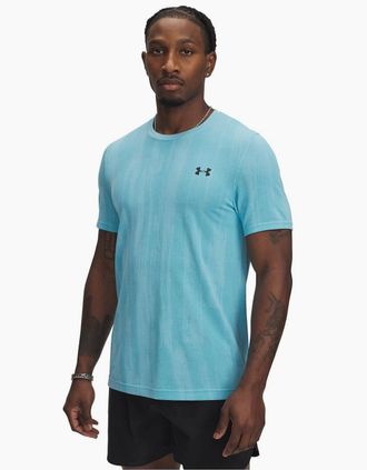 Under Armour Mens Vanish Crew Neck Short Sleeve T-Shirt - Blue - Size: 42