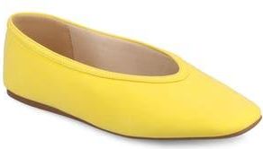 Journee Collection Fortune Flat in Mango at Nordstrom Rack, Size 8.5