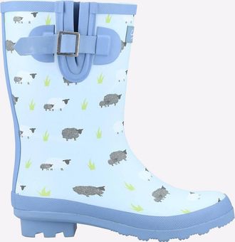 Cotswold Farmyard Mid Dames Schapen Rubberen Regenlaarzen