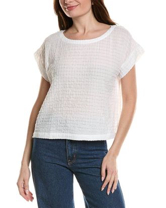 Eileen Fisher Eileen Fisher Petite Ballet Neck Square Top