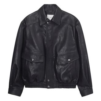 Dunst Blouson Vintage Oversize in Pelle - - Jackets - Uomo - Nero - XL