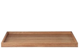 AYTM Grosses Massivholz Design Tablett Unity Eichenholz Natur, 51.5 x 51.5 cm