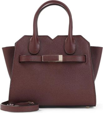 Valextra Borsa Micro Milano in pelle di vitello Amaranto Valextra - - Bags - Donna - Rosso - ONE SIZE