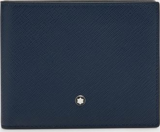 Montblanc Mens Sartorial Saffiano Leather Bifold Wallet