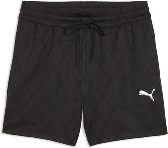 Puma Trainingsshorts PUMA SPORT HIGH-RISE JERSEY SHORTS 4, Damen, Gr. XL, N-Gr, puma schwarz, Piqu&eacute;, Obermaterial: 100% Polyester, unifarben, regular fit k