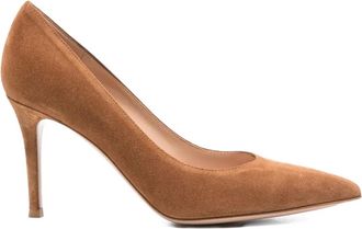 Gianvito Rossi 85mm Gianvito pumps met puntige neus - Bruin