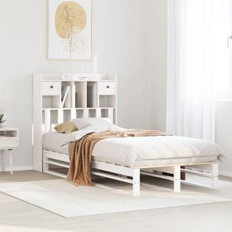 vidaXL Letto con Libreria senza Materasso 75x190 cm in Legno Pino - Vidaxl
