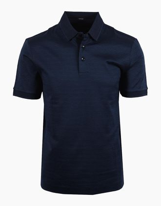 HUGO BOSS Mens Boss Black H PARLAY 242 POLO DARK BLUE - Navy - Size: 40