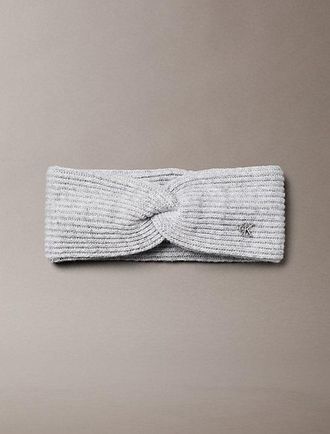 Calvin Klein Diadema Trenzada Suave De Mezcla De Lana