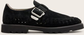 AllSaints Leather Skiff Suede Buckle Sandal, Size: UK 9/US 10/EU 43