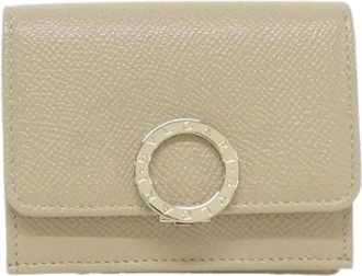 Bulgari Pre-owned Wallets, female, Beige, Size: ONE SIZE Pre-owned Leather Wallet