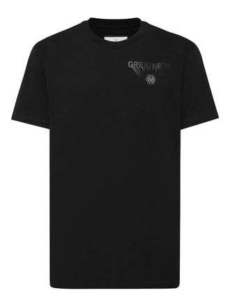 Philipp Plein logo-print T-shirt - men - Fabric - XXXL - Black