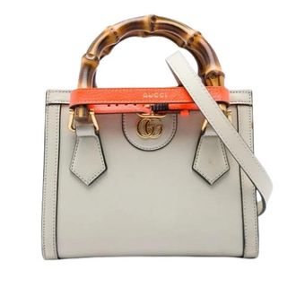 Gucci Pre-owned Diana - Dames - Pre-owned - Wit - Maat: ONE Size Leer