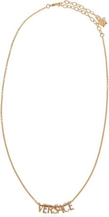 Versace Necklaces, unisex, Yellow, Size: ONE SIZE Logo Necklace
