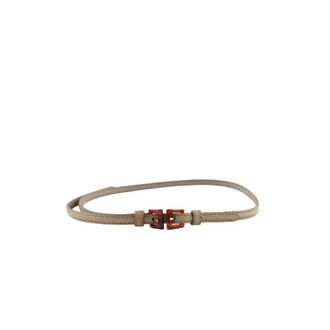 Prada Pre-owned Belts, female, Gray, Size: ONE SIZE Pre-owned Leather Belt