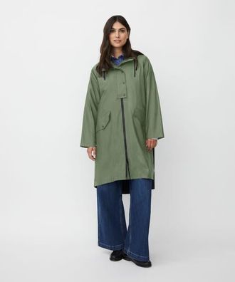 Masai MaTheia Long Sleeve Hooded Coat in Duck Green at Nordstrom, Size X-Small