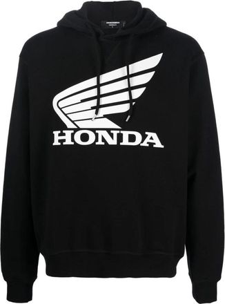 Dsquared2 Honda Cool Hoodie - Heren - Hoodies - Zwart - M - Katoen - Hoodies & sweatvesten