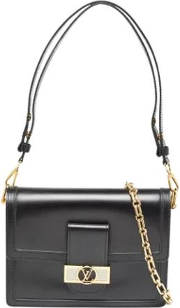 Louis Vuitton Tweedehands leren Louis Vuitton tassen - Dames - Vintage Schoudertas - Zwart - ONE Size - Vintage