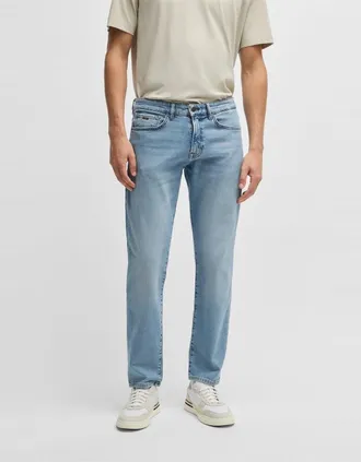 HUGO BOSS Mens Five Pocket Design Regular Fit Jeans - Blue - Size: 33W xl