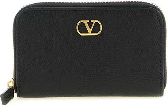 Valentino Garavani VLogo Signature Kaarthouder - Dames - Portefeuilles - Zwart - ONE Size - Leer - Accessoires