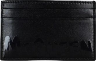Alexander McQueen Kaarthouder - Heren - Portefeuilles - Zwart - ONE Size - Leer - Accessoires