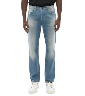 Diesel Blue Regular Mid Rise Jeans