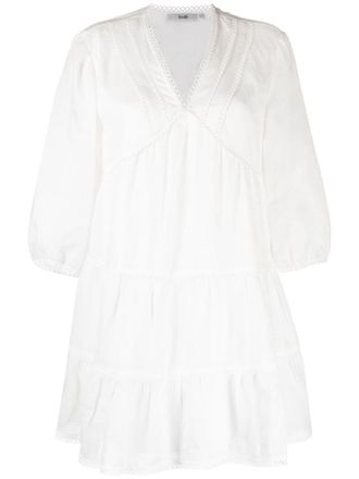 B+ab Abito corto svasato - Bianco