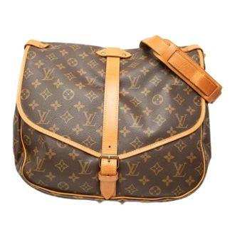 Louis Vuitton Pre-owned Saumur Crossbody Bag - Dames - Pre-owned - Bruin - Maat: ONE Size Leer