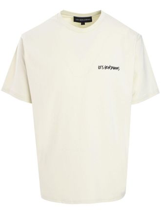 Les Benjamins T-shirt met grafische print - Beige