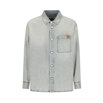Darkpark Keanu Tencel Patch Pocket Shirt - Heren - Spijkeroverhemden - Blauw - XL - Katoen - Overhemden