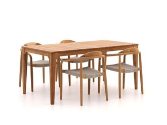 Bellagio la vita attrattiva Bellagio Berbaro/Bruca 170cm dining tuinset 5-delig stapelbaar