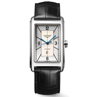 Longines DolceVita Silver Dial Leather Strap Mens Watch L5.767.4.73.0
