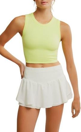 Free People FP Movement Free Throw Crop Muscle Tank Top in Sour Citrus at Nordstrom Rack, Size X-Large