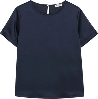 Max Mara Camiseta Gilbert - Tops - Mujer - Azul - XS