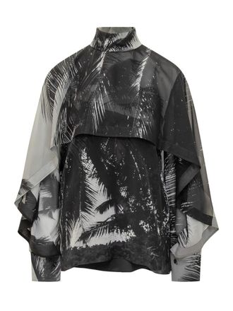 Ferragamo Ferragamo Silk Blouse With Palm Print