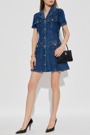 Self Portrait Denim Dress, Womens, Blue