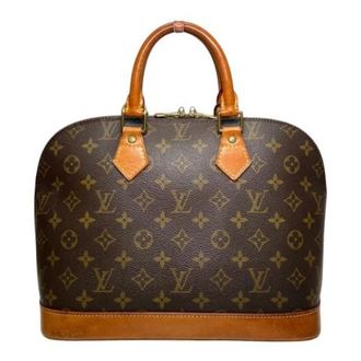 Louis Vuitton Pre-owned Handbags, female, Brown, Size: ONE SIZE Pre-owned Alma Monogram Handbag