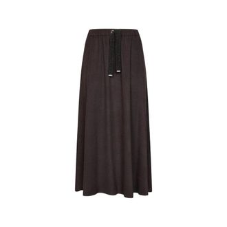 Herno Midi-rok - Dames - Rokken - Bruin - Maat: M Wol