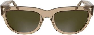 Calvin Klein Bruin Acetaat Dames Zonnebril - Dames - Zonnebrillen - Beige - ONE Size - Accessoires
