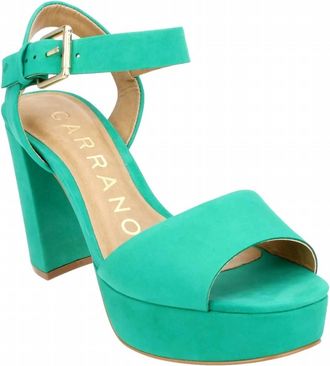 Carrano Womens Maria Platform Sandal In Green