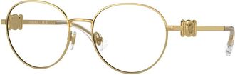 Versace Pantos Optisch Montuur - unisex - Brillen - Geel - 48 MM - Accessoires