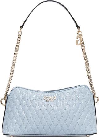 Guess Co Borsa a spalla in pelle trapuntata - Blu