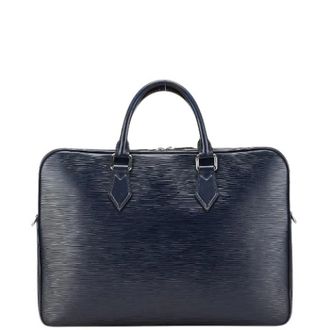 Louis Vuitton Pre-owned Handbags, male, Blue, Size: ONE SIZE Pre-owned Dandy Epi Briefcase