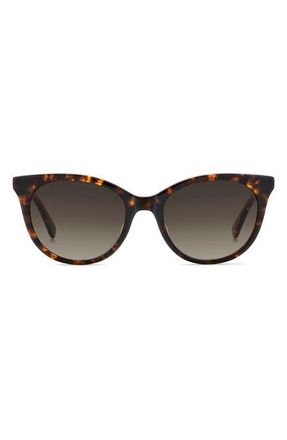 Kate Spade New York karlee 53mm gradient round sunglasses in Havana at Nordstrom