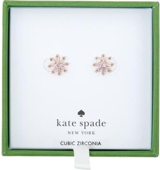 Kate Spade New York mini flower stud earrings in Pink/Gold at Nordstrom Rack