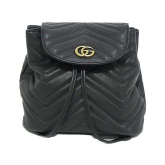 Gucci Black Leather Backpack (Pre-Owned)