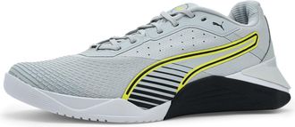 Puma Puma Mens Fuse 4.0 Cross Training Shoes, Cool Light Gray/Puma Black/Lux Lime, 11.5