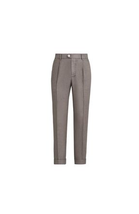 Brunello Cucinelli Gabardine garment dyed trousers in Hazelnut at Nordstrom, Size 44 It