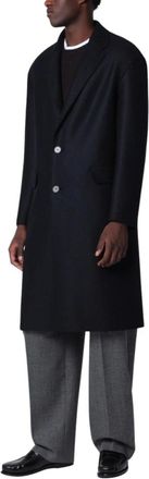 Harris Wharf London Jassen, Heren, Blauw, L, Single-Breasted Coats